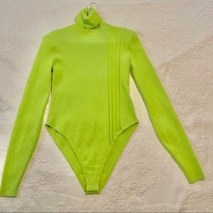 ADIDAS X IVY PARK
Green Rib Turtleneck Bodysuit Size L